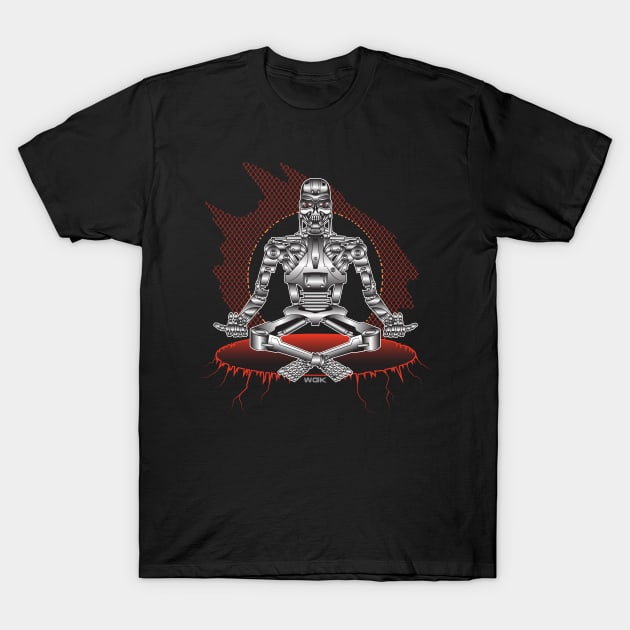 The Meditator T-Shirt by wolfkrusemark